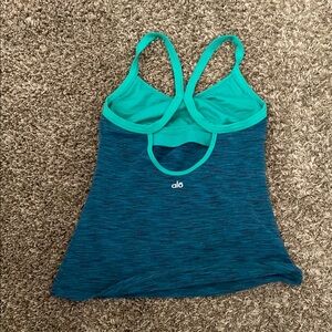 Alo Teal Blue Tank Top
